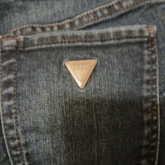 Guess Curvy Sophia dark Wash Skinny Jeans  Size 23 - Picture 5 of 15